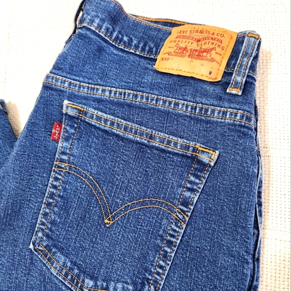 Vintage 510 Levi's Lower Rise Slim Fit Jeans Women's Size 14 - Picture 4 of 9